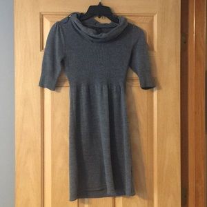 Grey sweater dress